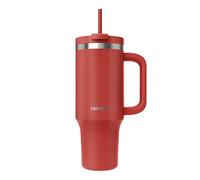 Contigo Botella termo 1200 ml con asa y pajita | Botella térmica aislada de acero inoxidable con tapa | Thermos | Se enfría durante 29 horas | Taza termo | Sin BPA | Darkstone