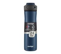 Contigo Cortland Chill 2.0 - Botella de agua de acero inoxidable con aislamiento al vacío, tapa a prueba de derrames, 24 onzas, ideal para bebidas frías o calientes, tapa intercambiable, perfecta para