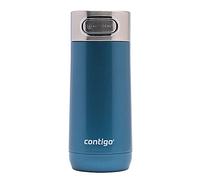 Contigo Luxe Autoseal taza térmica de viaje, taza de café de acero inoxidable, termo, vaso hermético, apto para lavavajillas, taza con tapa sin BPA fácil de limpiar, Cornflower, 360 ml