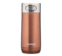 Contigo Luxe Autoseal taza térmica de viaje, taza de café de acero inoxidable, termo, vaso hermético, apto para lavavajillas, taza con tapa sin BPA fácil de limpiar, White Zinfandel, 360 ml