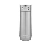 Contigo Luxe Autoseal taza térmica de viaje, taza de café de acero inoxidable, termo, vaso hermético, apto para lavavajillas, taza con tapa sin BPA fácil de limpiar, Stainless Steel, 470 ml