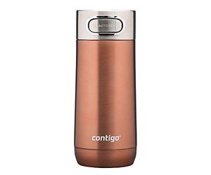 Contigo Luxe Autoseal taza térmica de viaje, taza de café de acero inoxidable, termo, vaso hermético, apto para lavavajillas, taza con tapa sin BPA fácil de limpiar, White Zinfandel, 360 ml