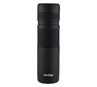Contigo Thermal Bottle, Vaso Termico Café Taza De Viaje En Acero Inoxidable Antigoteo Copa Con Tapa Fá Unisex, Negro (Black), 740 Ml