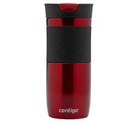 Contigo Vaso Termico Byron Snapseal, Termo Café, Taza de Viaje en acero inoxidable, Vaso Termo antigoteo, Copa con Tapa fácil de limpiar sin BPA, 470 ml, Rojo(Red)