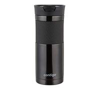 Contigo Vaso Termico Byron Snapseal, Termo Café, Taza de Viaje en acero inoxidable, Vaso Termo antigoteo, Copa con Tapa fácil de limpiar sin BPA, 590 ml, Negro(Black)