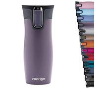 Contigo , West Loop Autoseal Vaso Térmico Aislante De Acero Inoxidable Termo Para Café Sin B Unisex Adult, Morado (dark Blum), 1 Unidad Paquete De