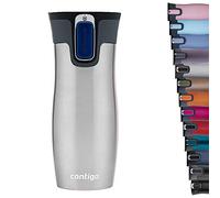 Contigo West Loop Autoseal vaso térmico, vaso aislante de acero inoxidable, termo para café, sin BPA, vaso de viaje antiderrame con tapa de fácil limpieza, mantiene el calor hasta por 5 h, 470 ml