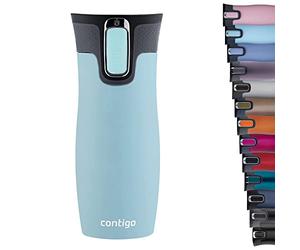 Contigo West Loop Autoseal vaso térmico, vaso aislante de acero inoxidable, termo para café, sin BPA, vaso de viaje antiderrame con tapa de fácil limpieza, mantiene el calor hasta por 5 h, 470 ml