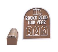 CONTINEDELA DE LIBRADA - Madera Moderna Moderna | Decoración de rincón de estantería | Contrarrestar hasta 999 Libros Modernos leen Este año Ornamento para Mujer Sala de Estar de la Escuela