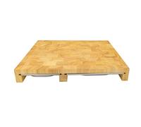 Continenta Tabla para cortar multifunción de madera con 3 cajones inox 50×32,5×8 cm
