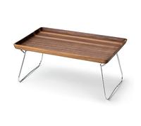 Continenta - Bandeja para Cama de Madera de Nogal, 53 x 32 x 24 cm