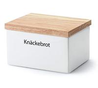 Continenta Brod - Recipiente, Brod - Caja, Tarro para Brod - con Tapa de Madera, con Texto: Brod -, tamaño: 17,5 x 13,5 x 11 cm