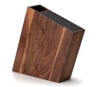 Continenta c4251 - Soporte para cuchillos con accesorio flexible y recipiente para utensilios (nogal y madera)