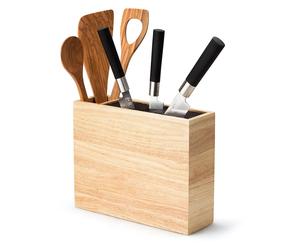 Continenta Caja para cuchillos con compartimento para utensilios 21x9 cm