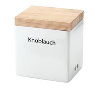 Continenta, Coco 3921 Tarro CERÁMICA, Blanco / Marrón, 14 x 12 x 15.5 cm