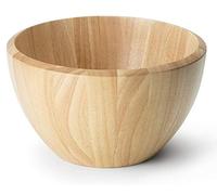 Continenta Ensaladera de Madera de árbol de Caucho, Madera Cuenco de Madera Cuenco, frutero, tamaño: diámetro 30 x 18 cm