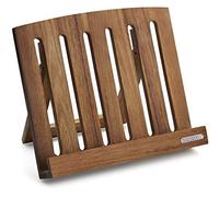 Continenta Libros de Cocina, Atril para Libro de Cocina de núcleo de Acacia Madera, tamaño: 28 x 24 x 6 cm