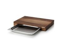 Continenta Tabla de cortar nogal con 1 bandeja 32x48 cm