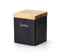 Continenta - Tarro (cerámica, 800 ml), color negro