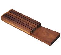 Continenta Wood Bloque cajón de Madera de Acacia para 5 Cuchillos, Marrón Oscuro, Talla única