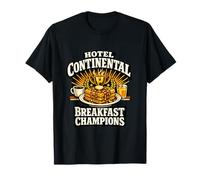 Continental Breakfast Champions Funny Vacaciones Hotel Viajes Camiseta