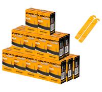 Continental Cámara de aire MTB 29 - 25 unid. + 2 desmontadores cubiertas gratis negro