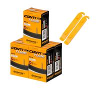 Continental Cámara de aire MTB 29 - 5 unid. + 2 desmontadores cubiertas gratis negro