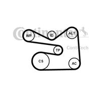 Continental Ctam 6PK1733K3 Juego Correa Multiacanalada con Polea Tensora y Guía