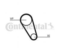 Continental Ctam Bomba de Agua + Dentadas para VW Up 121 122 BL1 BL2 1.0