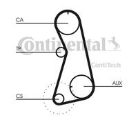 Continental Ctam CT630K2 Dentadas para Audi A6 4A2 4A5 8G7 80 8C2 8C5 100