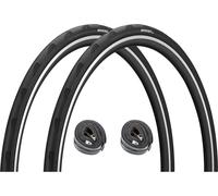 Continental Cubierta pleg. en set de 2 Grand Prix 5000 28"+ cámaras Race 28 taller negro