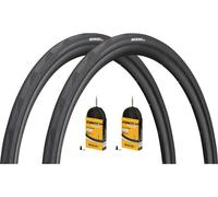 Continental Cubierta plegable en set de 2 Grand Prix 5000 28" + Cámara Race 28 negro 23-622 (700 x 23C) SV 42 mm