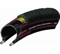 Continental Grand Prix 4-Season Double Vectran Breaker - Cubierta con DuraSkin para bicicletas de carretera, color negro - 700c x 28c
