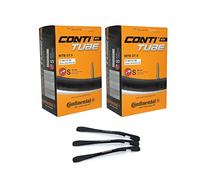 Continental - Juego de 2 cámaras de Aire para Bicicleta de montaña (27,5 Pulgadas, 47/62-584 SV, 42 mm, Incluye 3 palancas de neumáticos MSZweirad