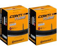 Continental Mountainbike MTB 27.5 Plus S42 Cámara de Aire Unisex, Negro (Paquete de 2)