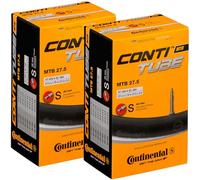 Continental MTB 27,5 x 1,75-2,5 pulgadas / 47-584 -> 62-584 - Válvula Presta de 42 mm (paquete de 2 tubos)