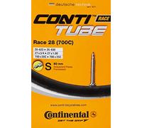 Continental Race 28 700 x 20 - 25 C Cámara de Aire para Bicicleta de Carretera - Válvula Presta de 60 mm (Paquete de 3) - con adaptadores Ano Gratis