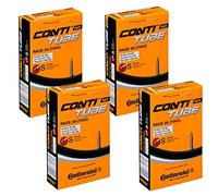 Continental Race 28 Cámara de Aire, Negro, 700c, Paquete de 4