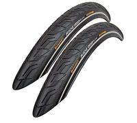 Continental Ride City 37-622 Reflex - Cubiertas para bicicleta (2 unidades, 28 x 1 3/8 x 1 5/8)