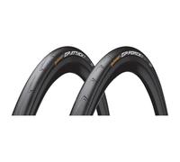 Continental Set Grand Prix Attack & Force, Pneumatico Unisex Adulto, Nero, 700 x 23/25C