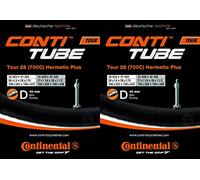 Continental Tour 28 Hermetic Plus - Cámara de aire (2 unidades, 28/47-609/642) DV de 28 pulgadas, 40 mm