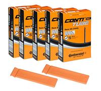 Continental Tubos de Bicicleta Race 28 700x20-25 S80 Presta Valve 80mm Tubo de Bicicleta Super Value Bundle (Paquete de 5 Tubos Conti y 2 palancas de neumático Conti Race)