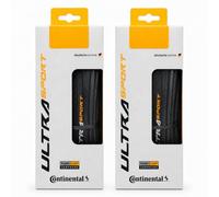 Continental Ultra Sport III PureGrip Plegable Juego de 2, Negro, 700 x 25