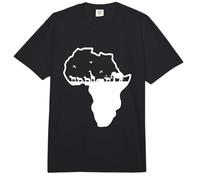 Continente Africano con Animales africanos de la Sabana. Comfort Colors Adult Heavyweight T-Shirt
