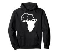 Continente Africano con Animales africanos de la Sabana. Sudadera con Capucha