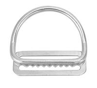 Continuar buceando durable acero inoxidable hebilla deslizante cinturón portero buceo accesorio para buceo plata 64mm 38g