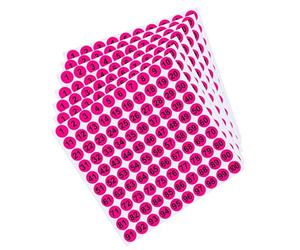 Continuous Number Stickers - 1-100 Round Colored Label | Number Stickers | 7 Consecutive Numbers Label | 1inch Tear Resistant Adhesive Decal 1 to 100 for Indoor Outdoor Locker Toolbox Clasificación