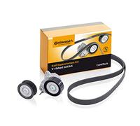 CONTITECH Juego de correas trapeciales poli V 6PK1038K1 Compatible con ALFA ROMEO MITO 955, FIAT BRAVO II 198 500L 351, 352 Idea 350
