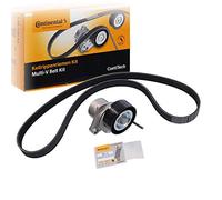 CONTITECH Juego de correas trapeciales poli V 6PK1070K3 incl. rodillo tensor Compatible con CITROËN C4 I LC, PEUGEOT 308 I Hatchback 4A, 4C 307 3A/C 307 SW 3H 307 Break 3E