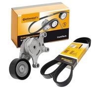 CONTITECH Juego de correas trapeciales poli V 6PK976K3 incl. rodillo tensor incl. polea de inversión Compatible con VW GOLF III 1H1 Golf III Cabrio 1E7 SHARAN 7M8, 7M9, 7M6 Golf IV Cabrio 1E